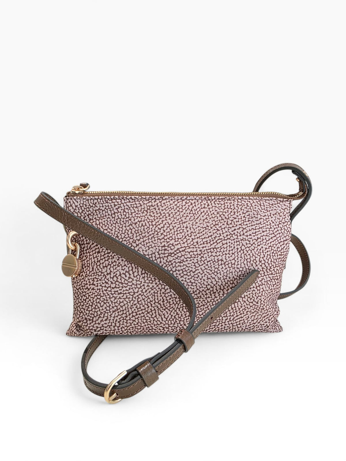 BORBONESE Borsa Cross Over 91010352 0189 994 Beige Marrone