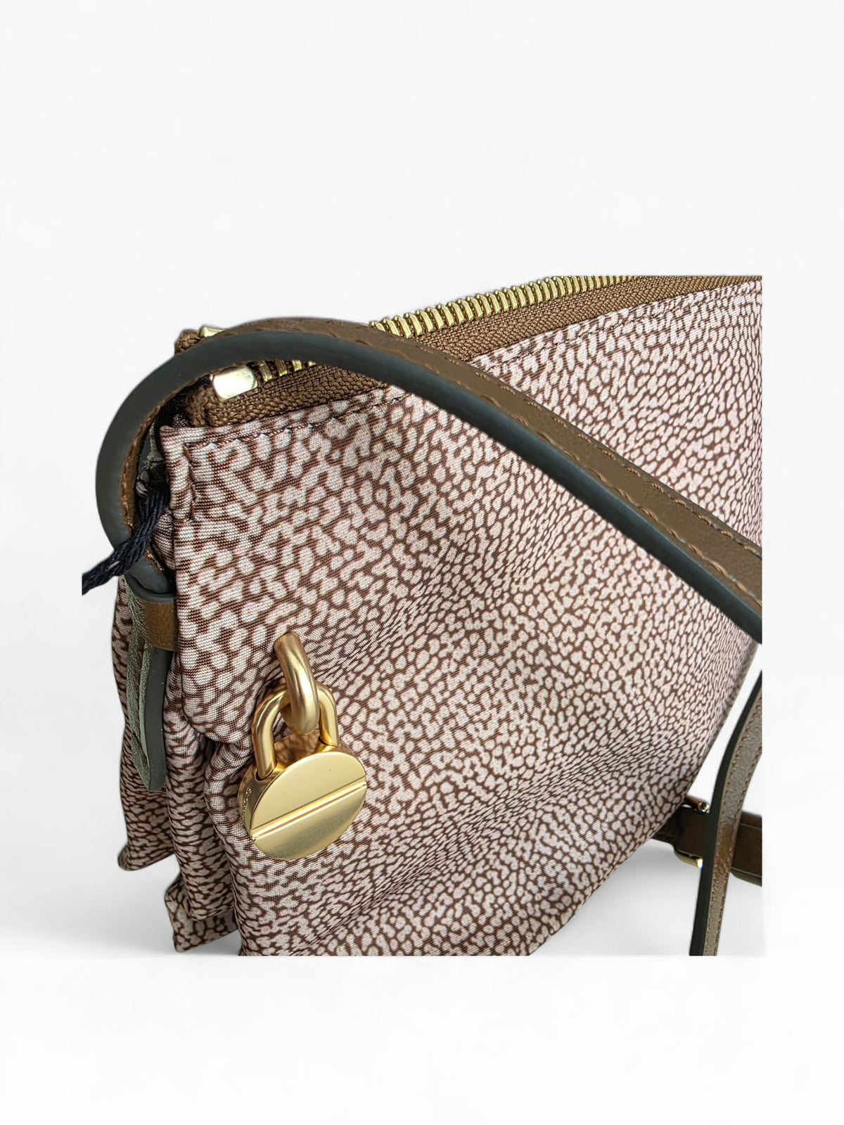 BORBONESE Borsa Cross Over 91010353 0189 994 Beige Marrone