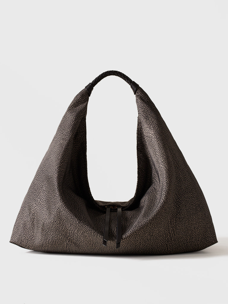 BORBONESE Borsa Hobo Large 91010207 0195 M32 Catrame