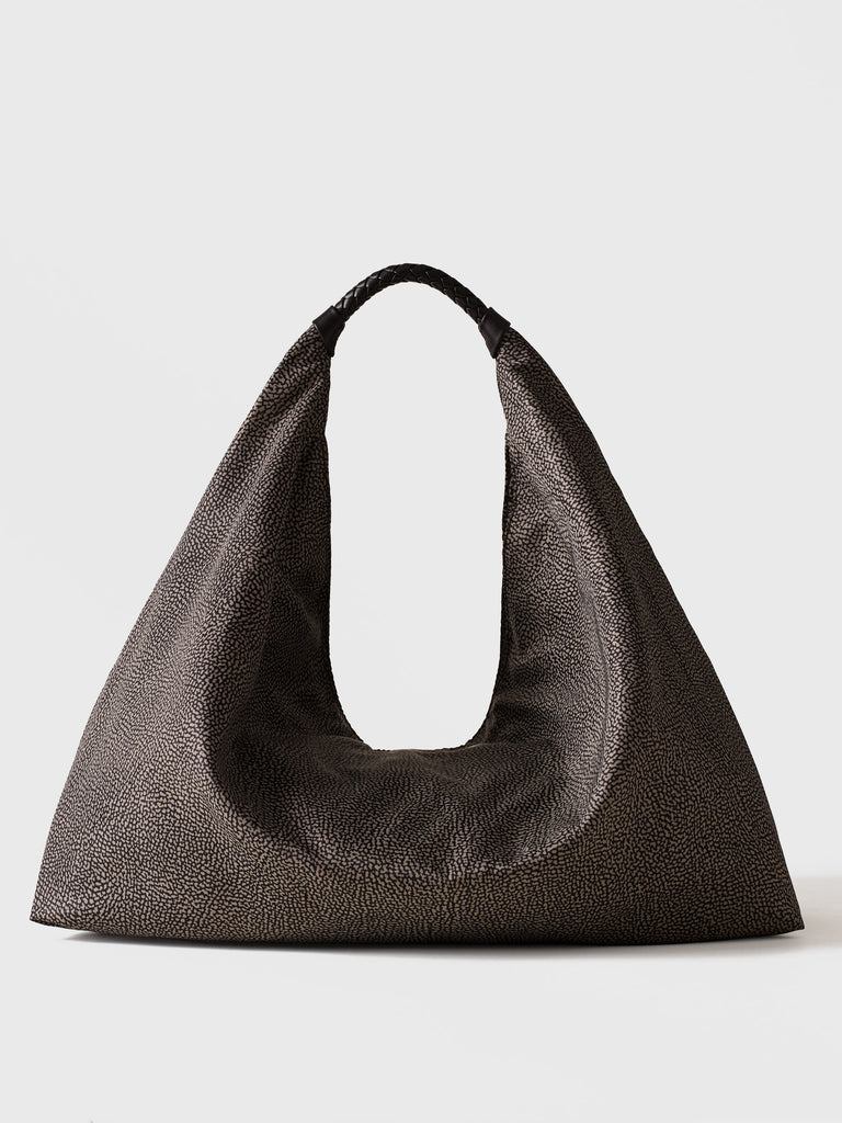 BORBONESE Borsa Hobo Large 91010207 0195 M32 Catrame