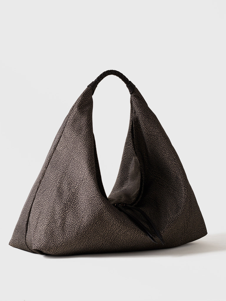 BORBONESE Borsa Hobo Large 91010207 0195 M32 Catrame