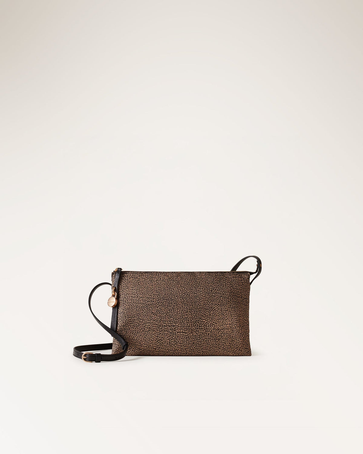 BORBONESE Borsa Cross Over 91010353 0189 X11 OP Naturale Nero