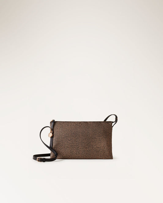 BORBONESE Borsa Cross Over 91010353 0189 X11 OP Naturale Nero
