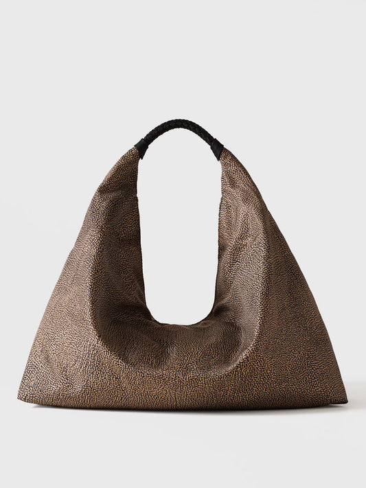 BORBONESE Borsa Hobo Large 91010207 0195 M32 Op Naturale Nero