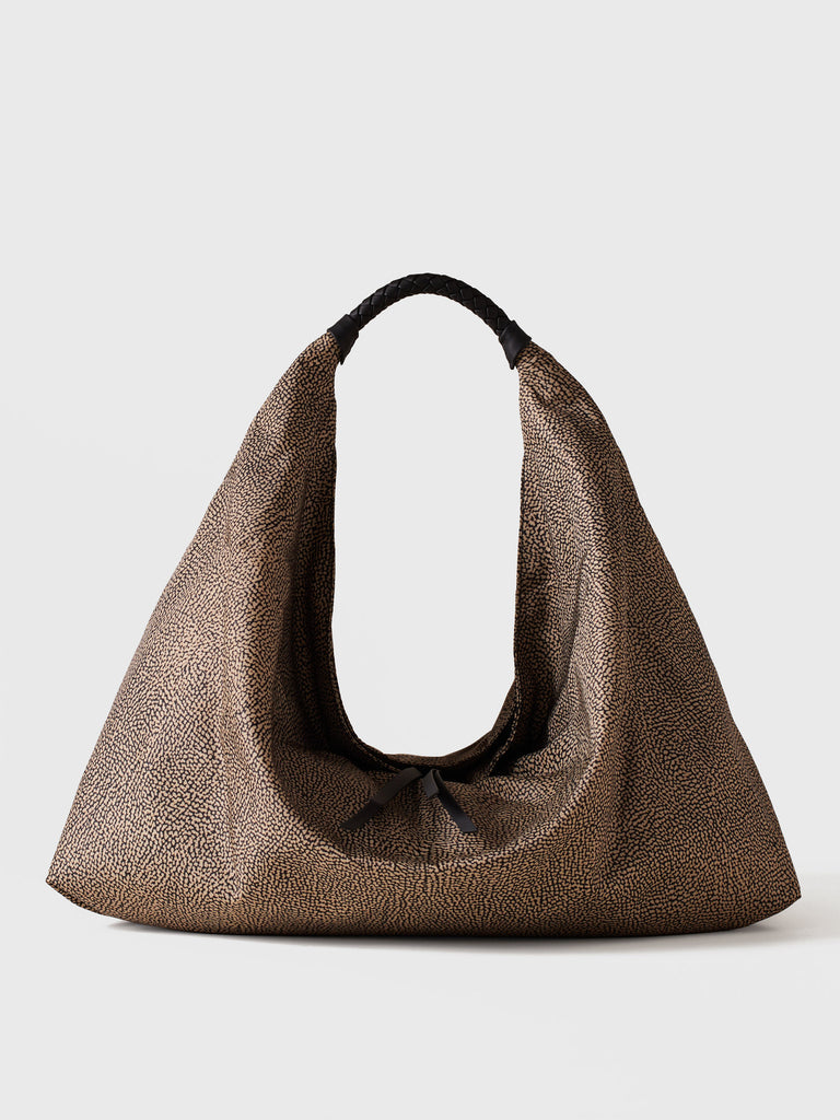 BORBONESE Borsa Hobo Large 91010207 0195 M32 Op Naturale Nero