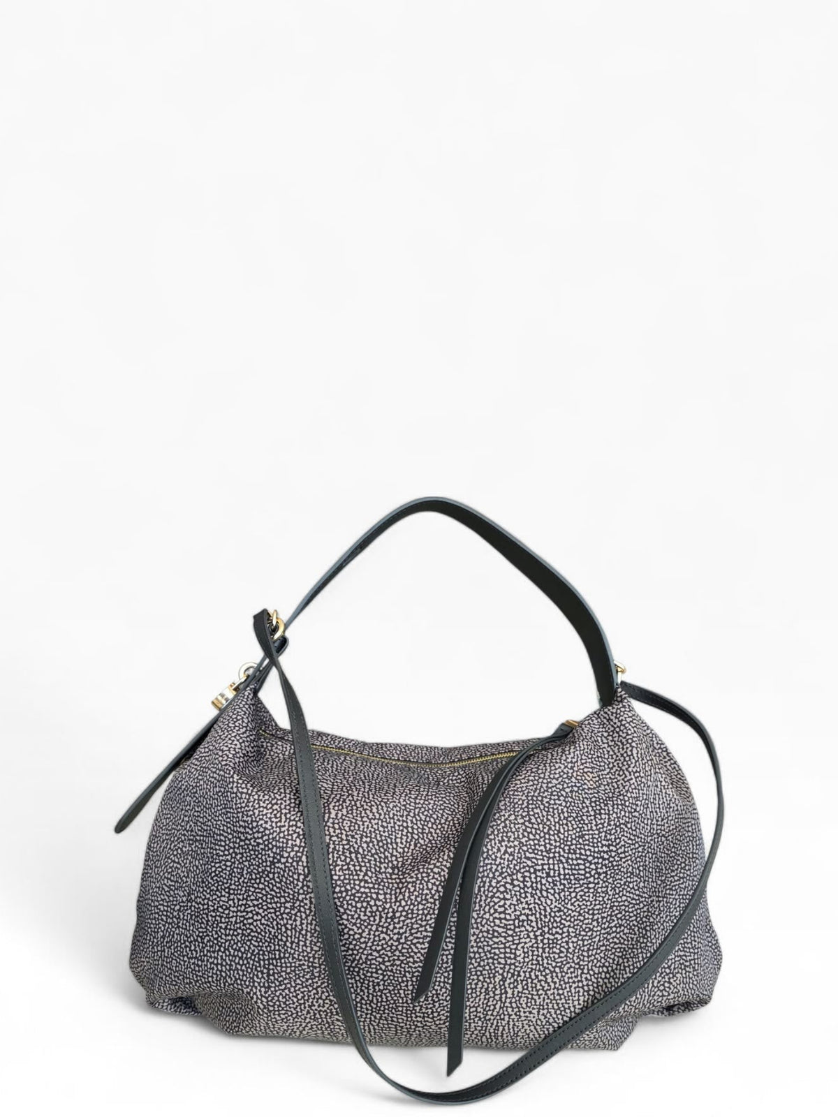 BORBONESE Borsa Hobo Medium con Tracolla 91010365 AH1 M32 Catrame