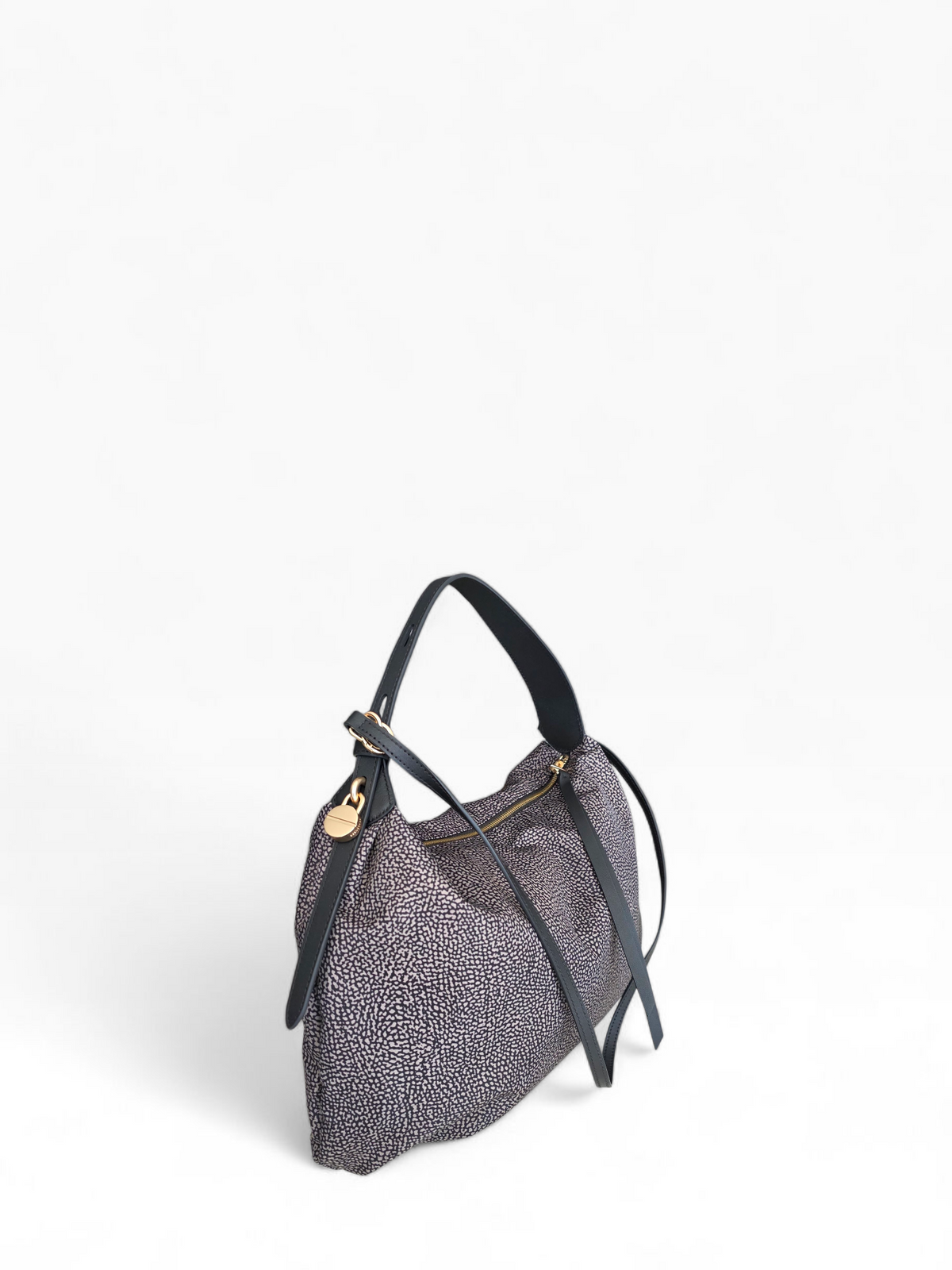 BORBONESE Borsa Hobo Medium con Tracolla 91010365 AH1 M32 Catrame