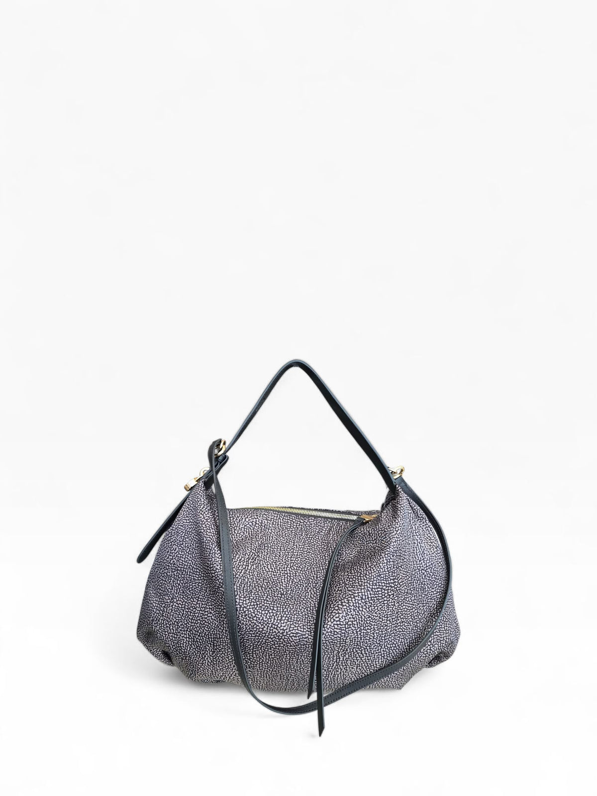 BORBONESE Borsa Hobo Medium con Tracolla 91010365 AH1 M32 Catrame