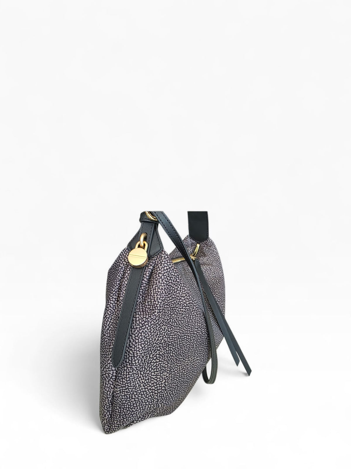 BORBONESE Borsa Hobo Medium con Tracolla 91010365 AH1 M32 Catrame