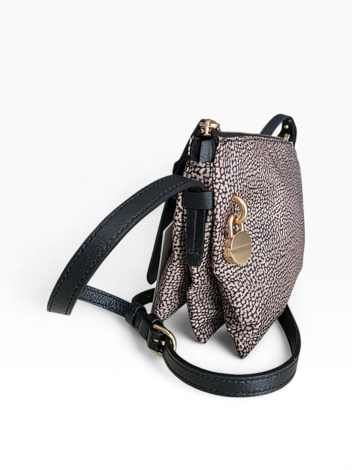BORBONESE Borsa Cross Over 91010352 0189 X11 OP Naturale Nero