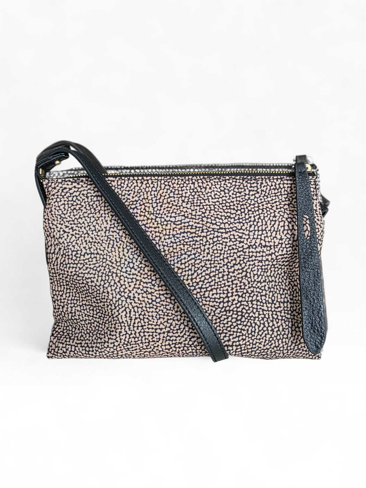 BORBONESE Borsa Cross Over 91010352 0189 X11 OP Naturale Nero