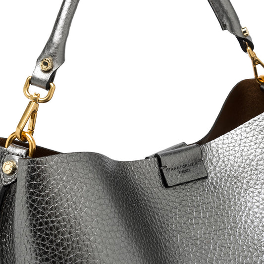 Gianni Chiarini Borsa Donna ARETHA BS 11833 RNGDBL City Noir-Castoro