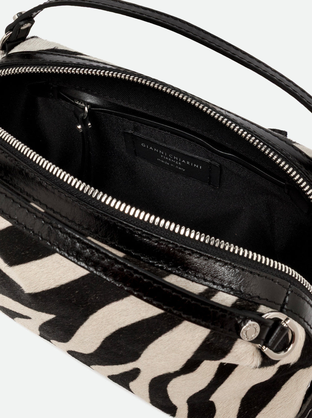 Gianni Chiarini Borsa ALIFA BS 12498 CAV-INT Zebra Bianco Nero