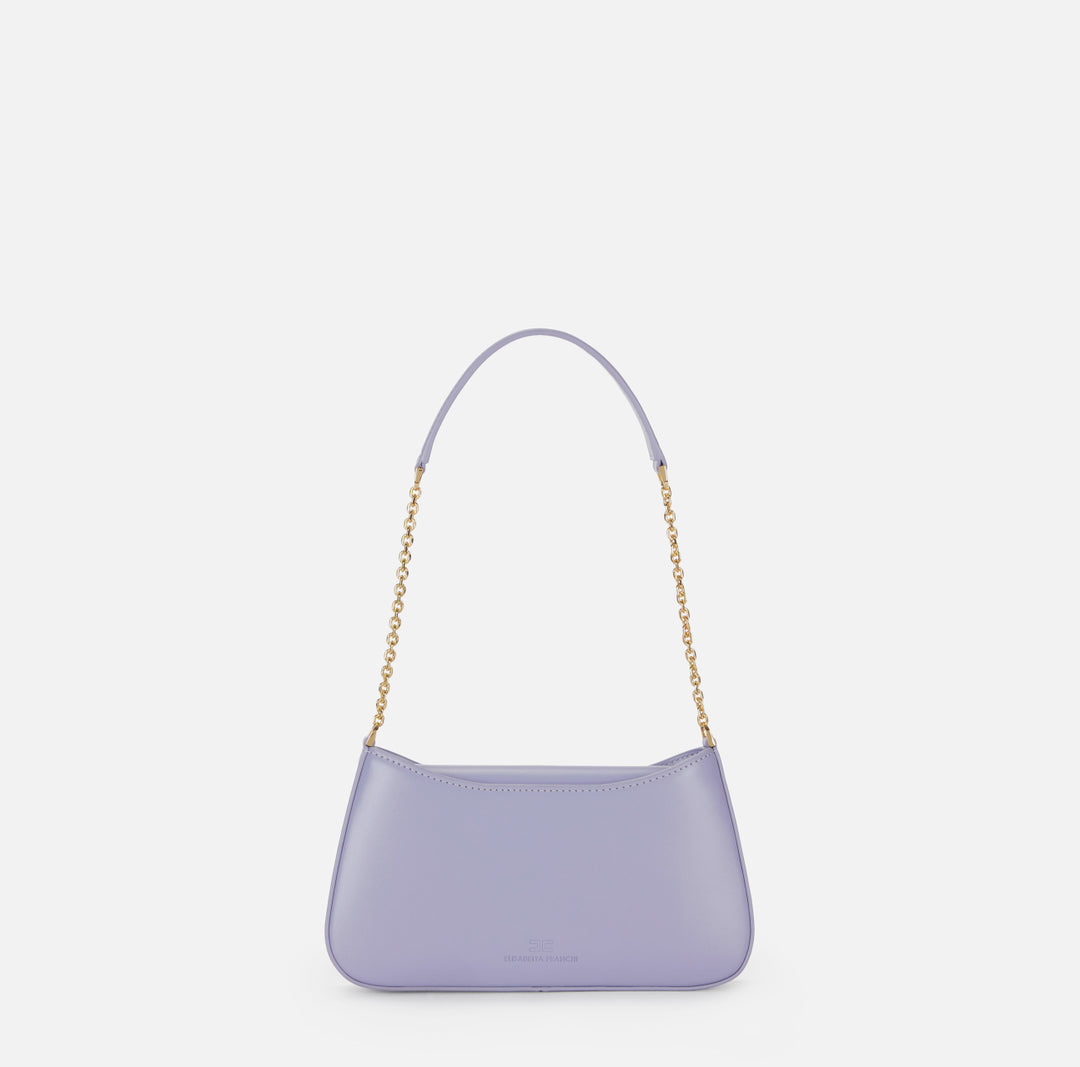ELISABETTA FRANCHI Borsa a spalla con dettaglio logo  BS93A61E2 Lilla