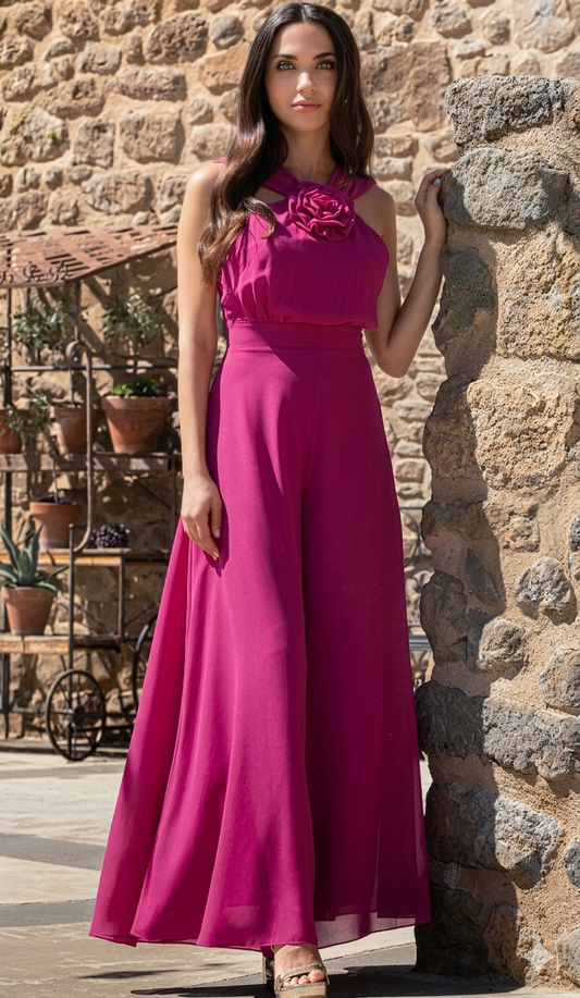 CAROL RUIZ Tuta C25105 Fucsia