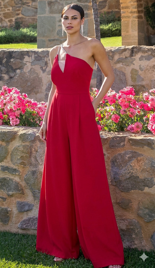 CAROL RUIZ Tuta C25129 Rosso