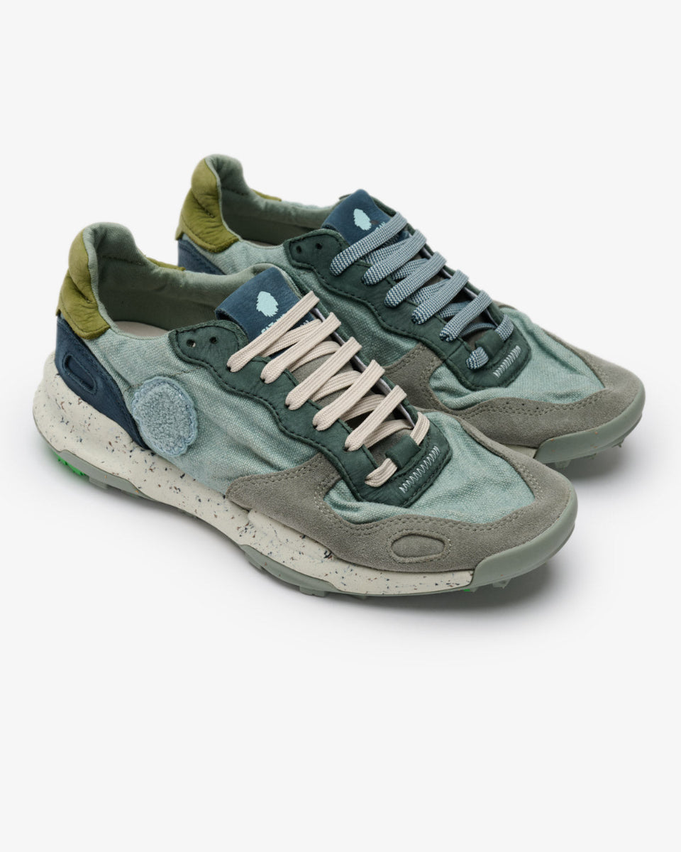 SATORISAN Sneakers Uomo CHACRONA LINEN Vergri Blue
