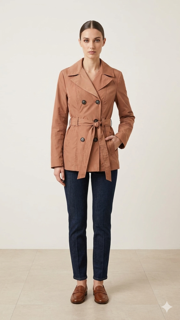 CHIARULLI Trench MIRTA Chocolate