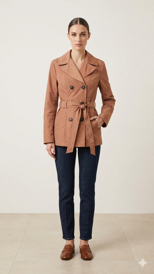 CHIARULLI Trench MIRTA Chocolate