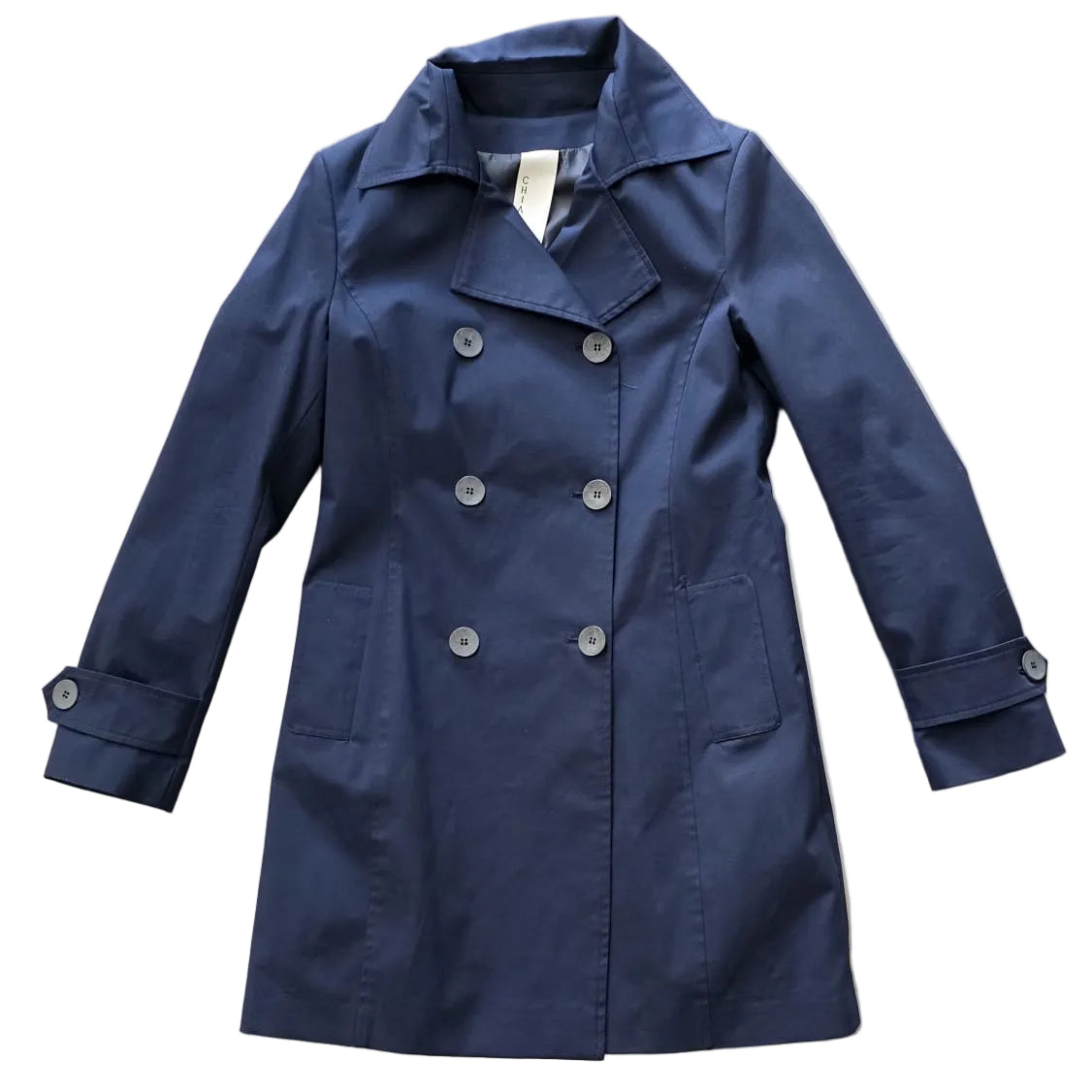 CHIARULLI Trench lungo SERENA Blue