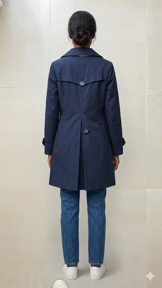 CHIARULLI Trench lungo SERENA Blue