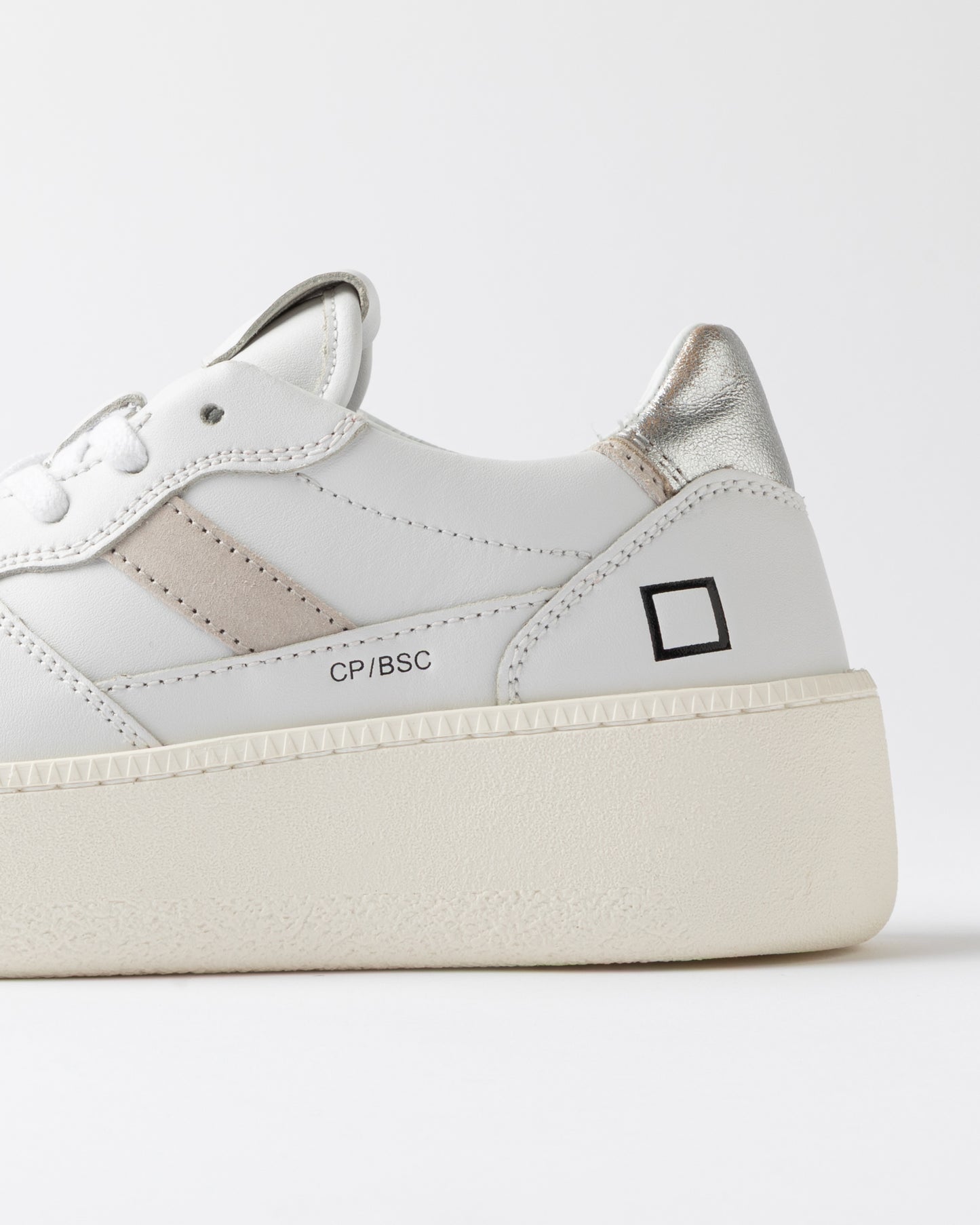 D.A.T.E. Sneakers Donna COURT PLATFORM BASIC White Silver