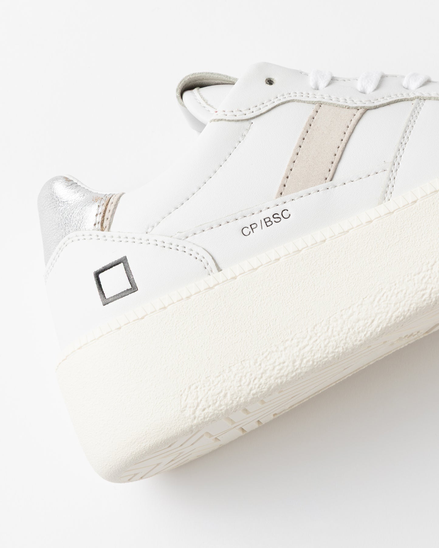 D.A.T.E. Sneakers Donna COURT PLATFORM BASIC White Silver