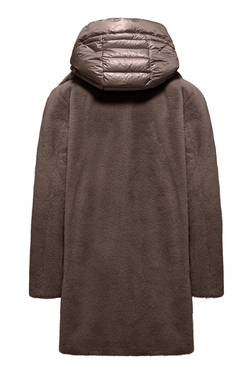 BOMBOOGIE Cappotto lungo Donna Odessa Overcoat in ecopelliccia CW6570TFSB6 Urban Bronze 148