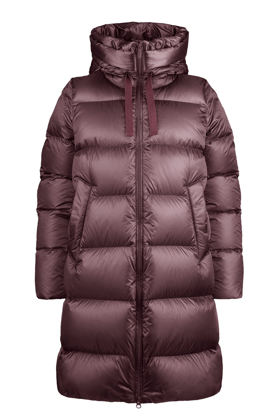 BOMBOOGIE Piumino lungo Donna Geneva Jacket CW6630TDLC6 Berry Chocolate 481