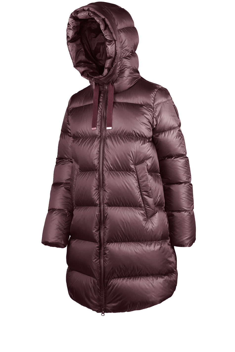BOMBOOGIE Piumino lungo Donna Geneva Jacket CW6630TDLC6 Berry Chocolate 481