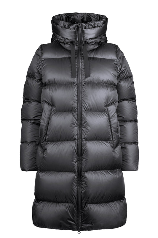 BOMBOOGIE Piumino lungo Donna Geneva Jacket CW6630TDLC6 Charcoal Grey 52