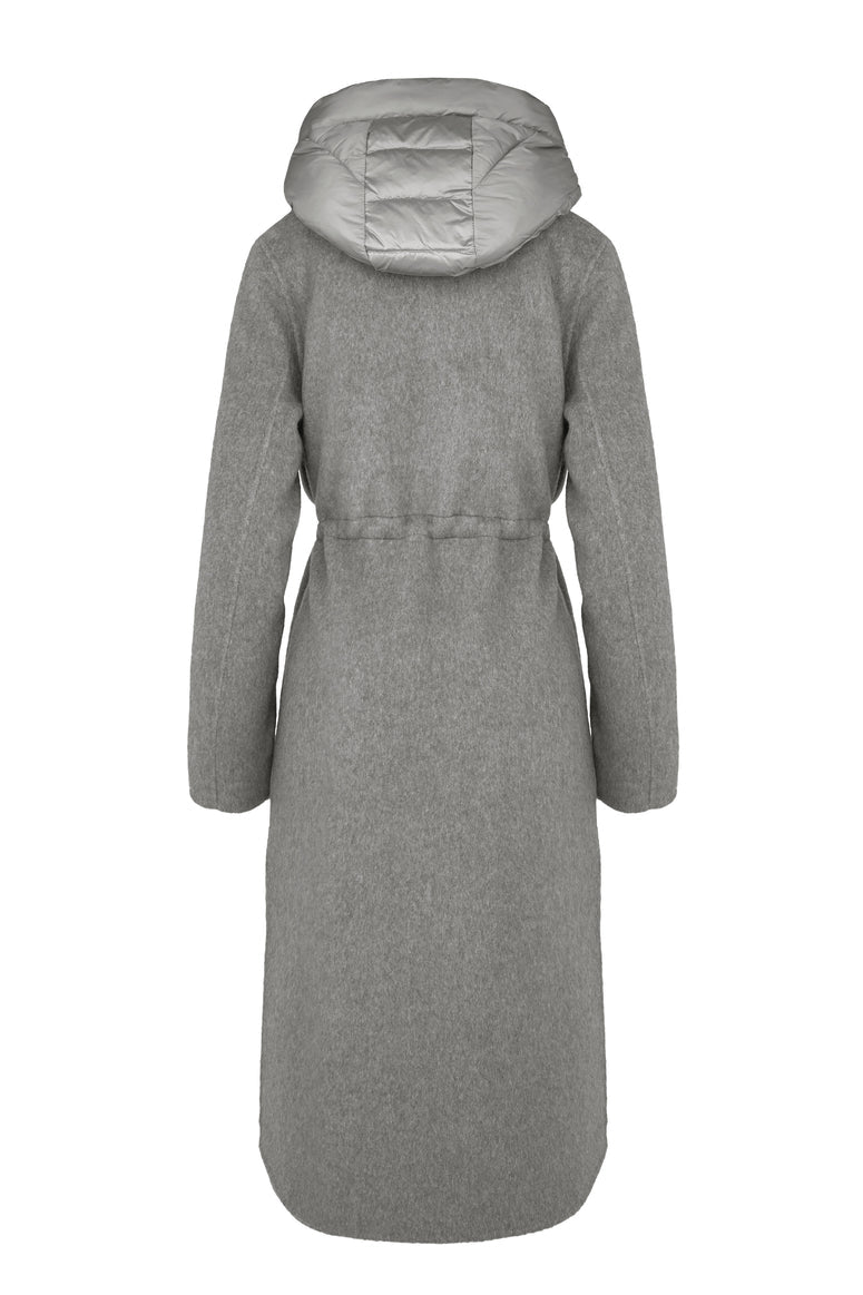 BOMBOOGIE Cappotto in lana e nylon Copenaghen coat CW9147TWLA6 Ash Grey 529