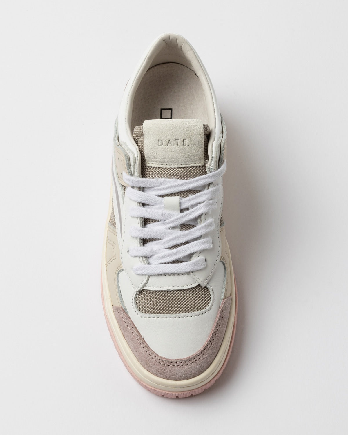 D.A.T.E. Sneakers Donna TORNEO COLLAR NATURAL Taupe