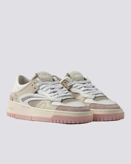 D.A.T.E. Sneakers Donna TORNEO COLLAR NATURAL Taupe