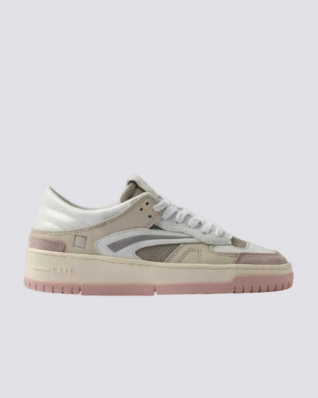 D.A.T.E. Sneakers Donna TORNEO COLLAR NATURAL Taupe