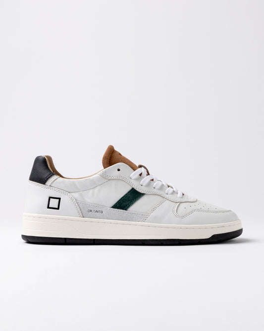 D.A.T.E. Sneakers Uomo COURT 2.0 VINTAGE White Cuoio
