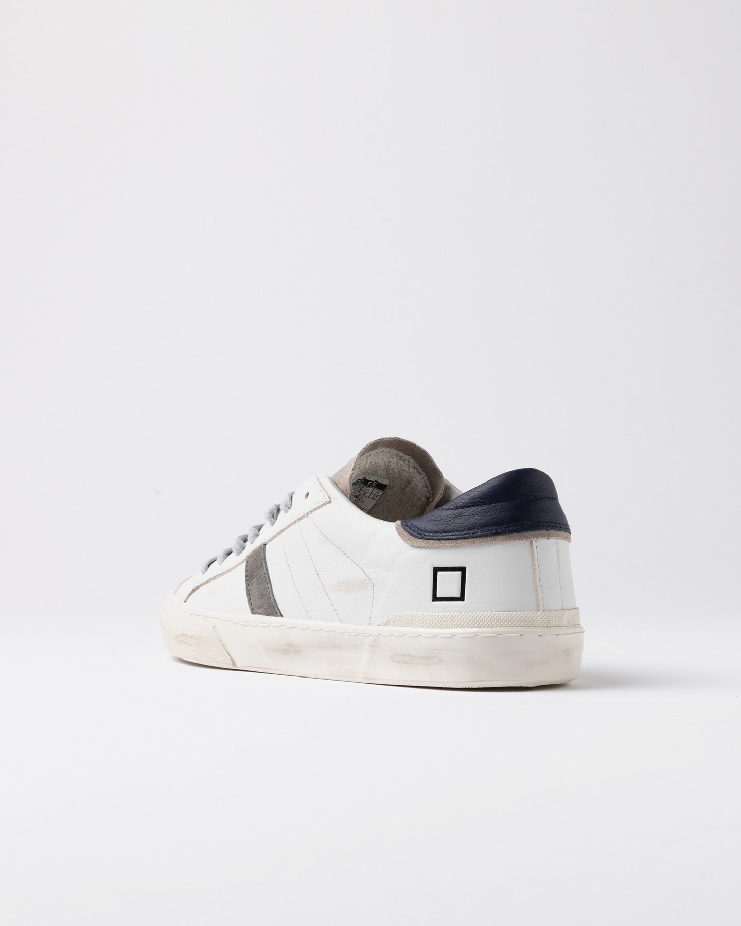 D.A.T.E. Sneakers Uomo HILL LOW SCRATCH White Blue