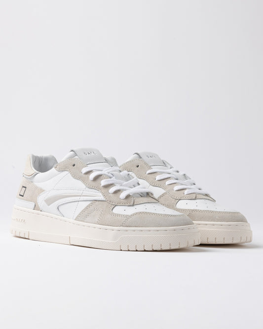 D.A.T.E. Sneakers Uomo TORNEO PURE BASIC White Beige
