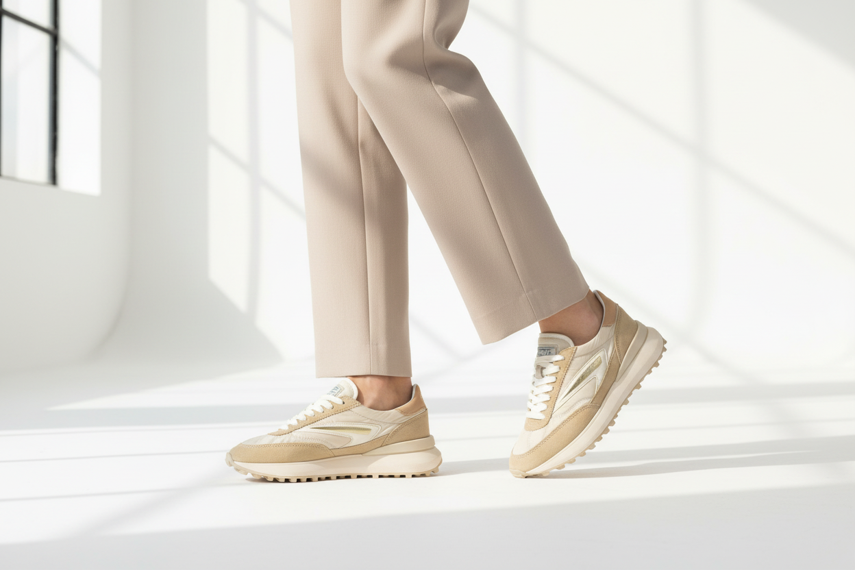 D.A.T.E. Sneakers Donna ATHLETA NYLON Ivory