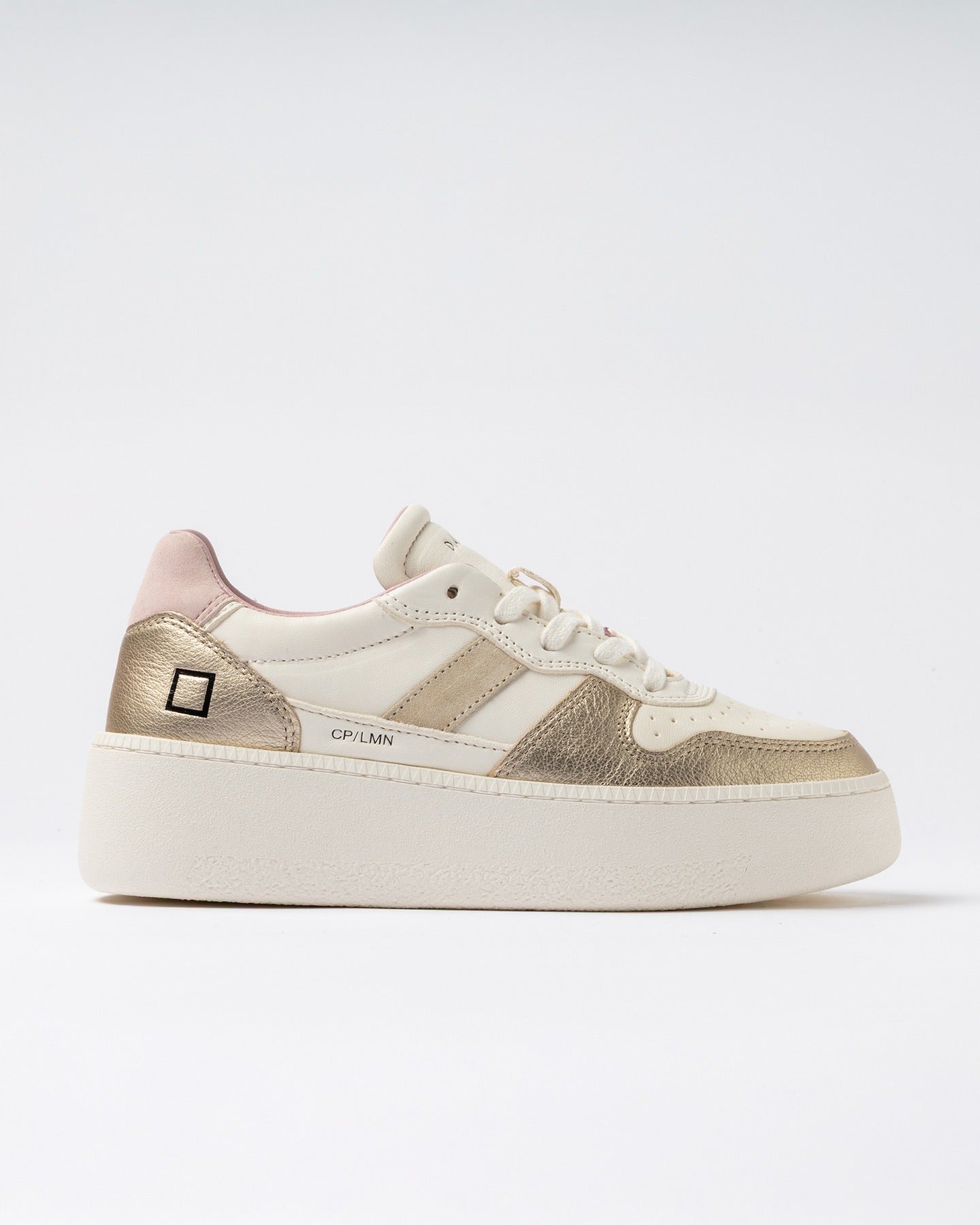 D.A.T.E. Sneakers Donna COURT PLATFORM LAMINATED Platinum