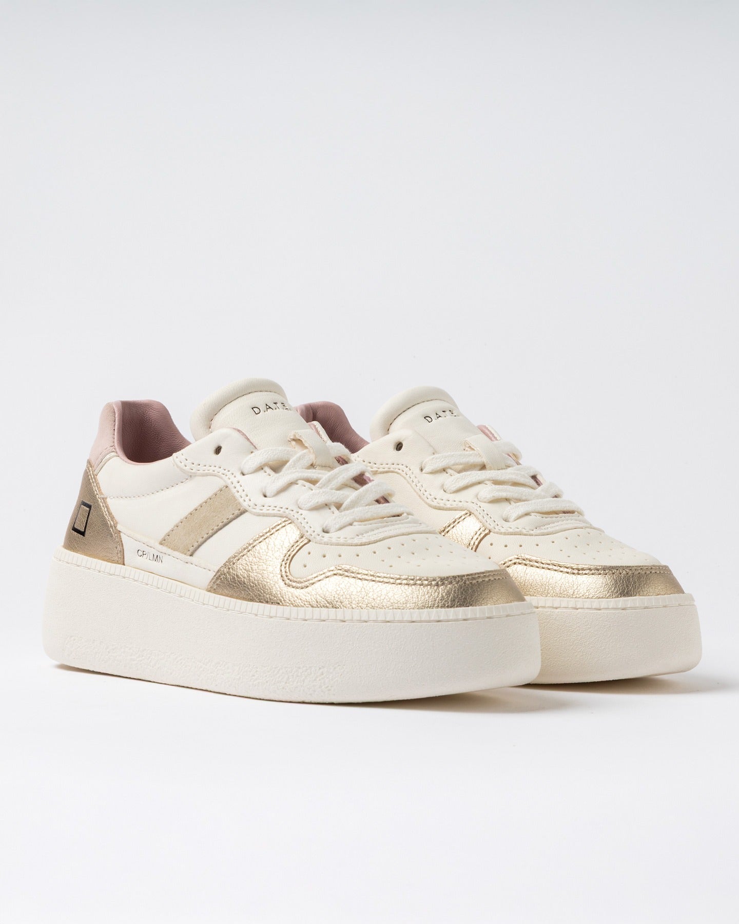 D.A.T.E. Sneakers Donna COURT PLATFORM LAMINATED Platinum