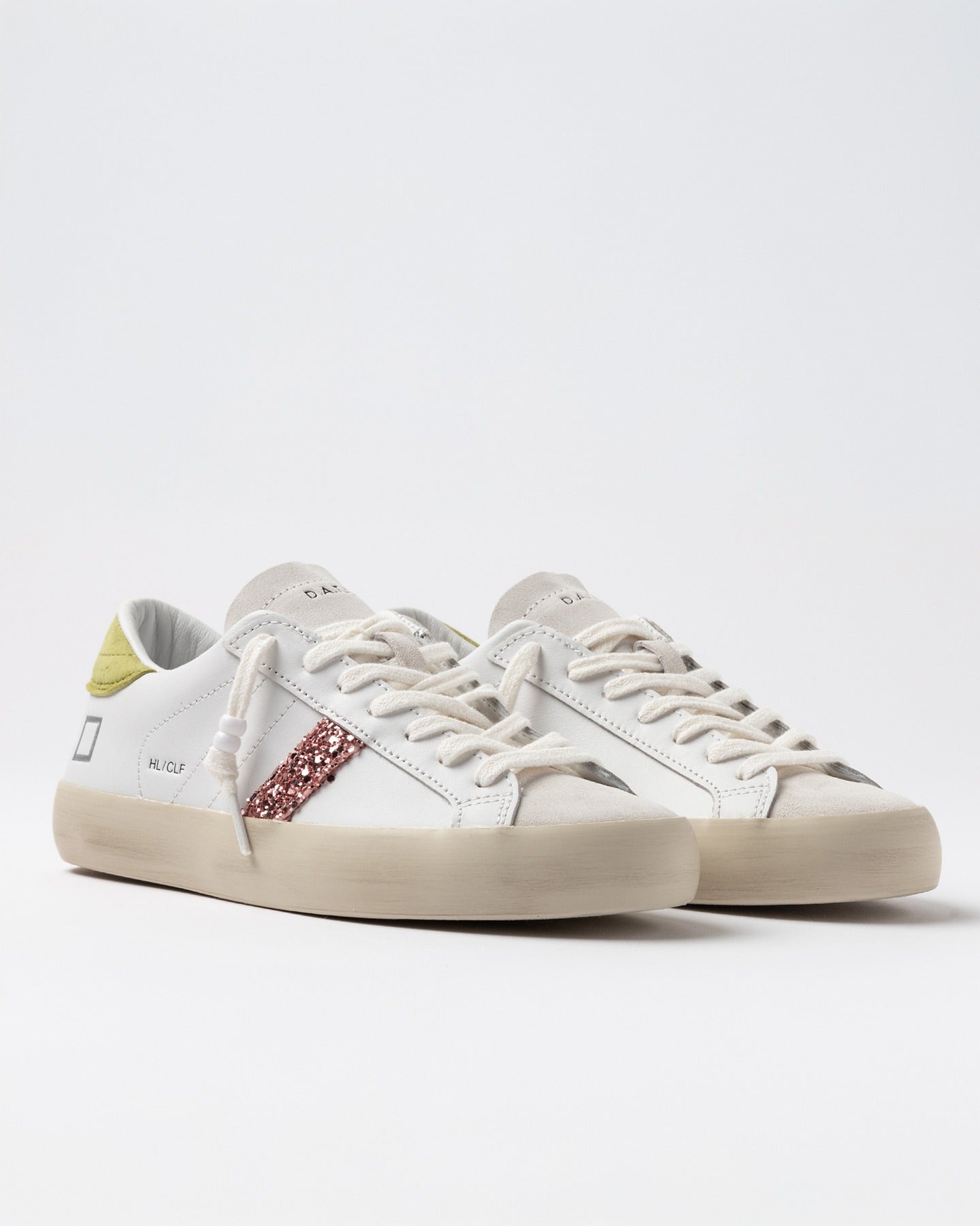 D.A.T.E. Sneakers Donna HILL LOW CALF White Kiwi