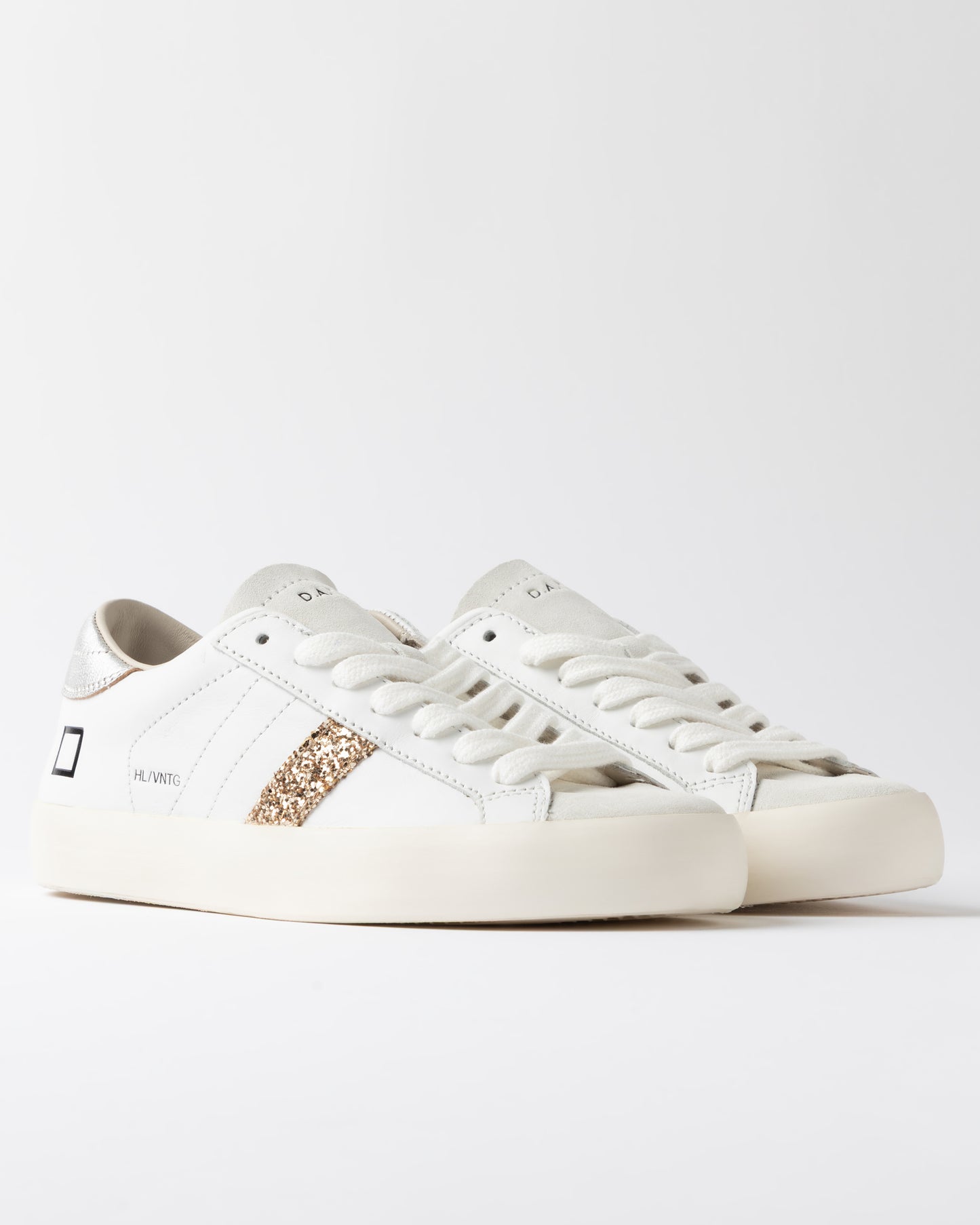 D.A.T.E. Sneakers Donna HILL LOW VINTAGE White Silver