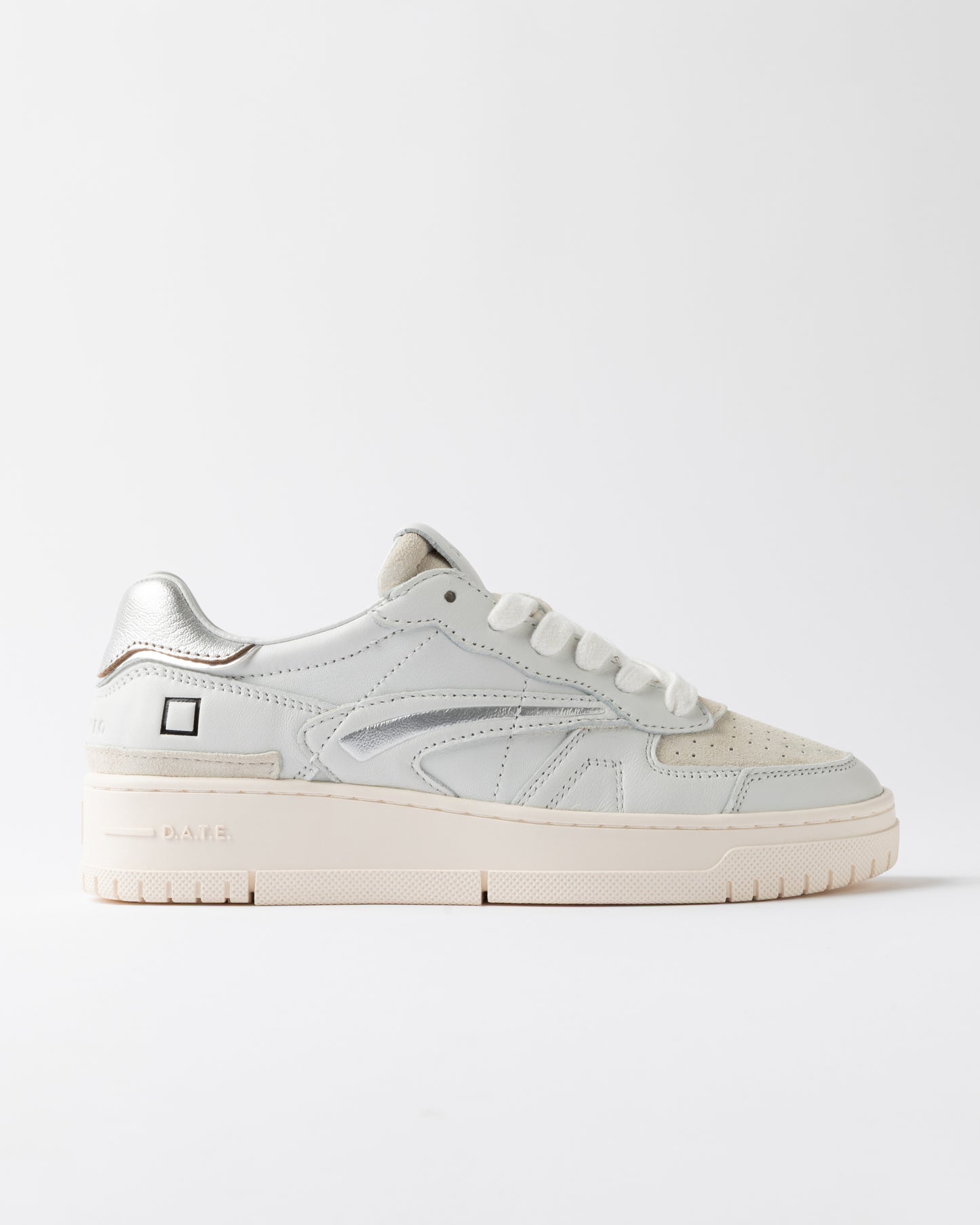 D.A.T.E. Sneakers Donna TORNEO PURE CALF White Silver