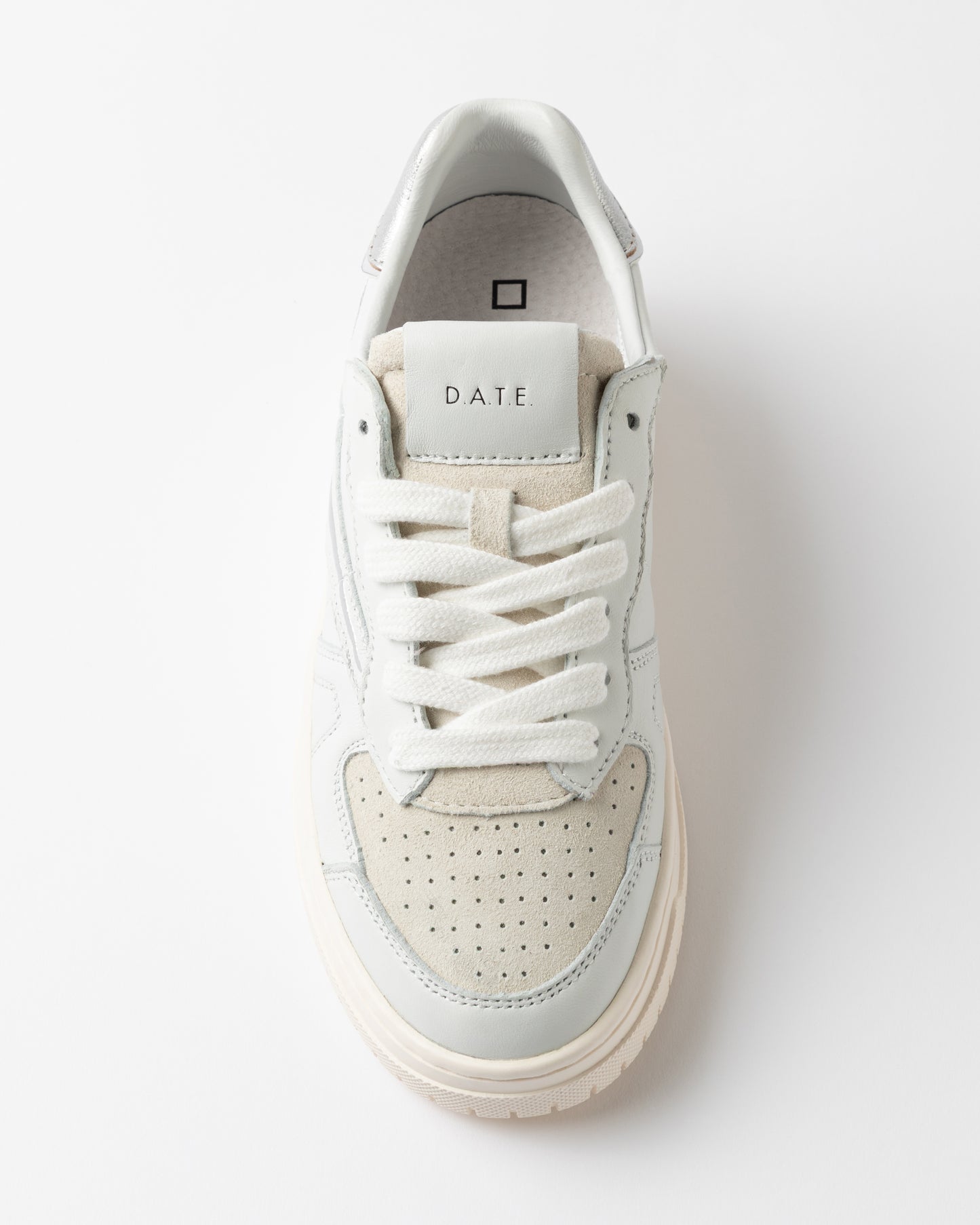 D.A.T.E. Sneakers Donna TORNEO PURE CALF White Silver