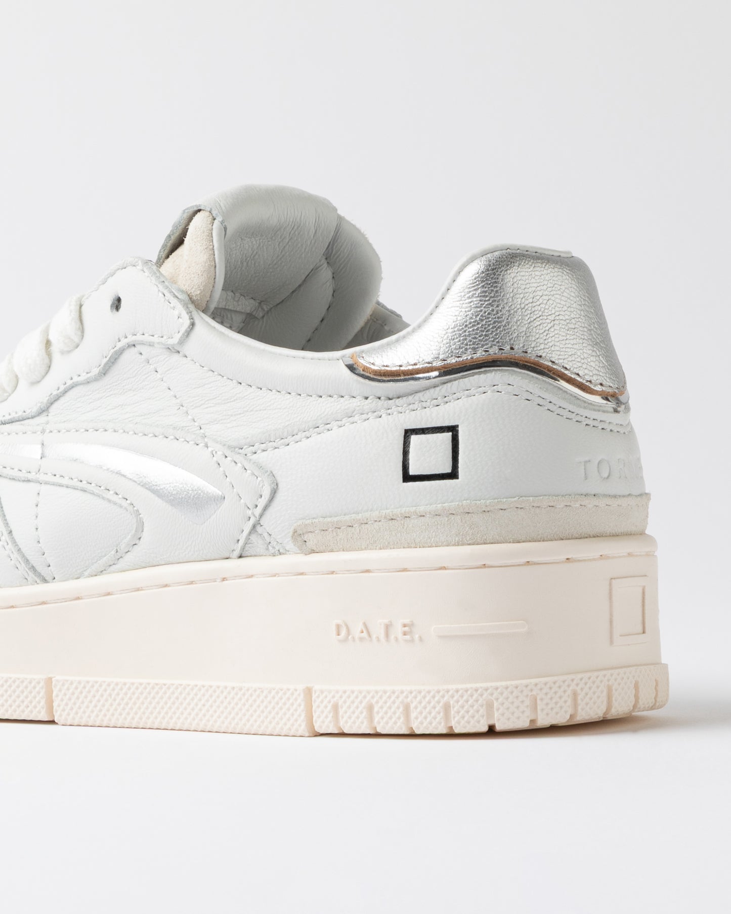 D.A.T.E. Sneakers Donna TORNEO PURE CALF White Silver