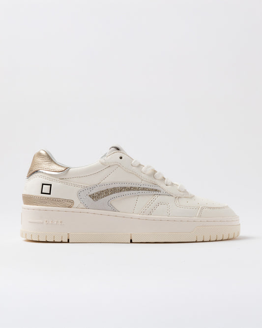D.A.T.E. Sneakers Donna TORNEO PURE SHINY Ivory
