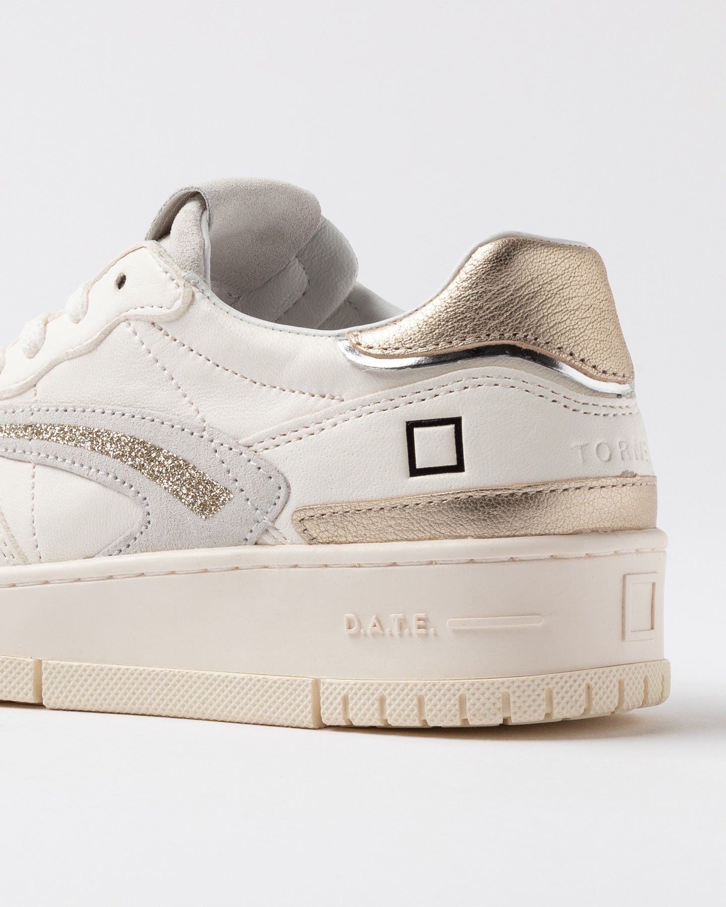 D.A.T.E. Sneakers Donna TORNEO PURE SHINY Ivory