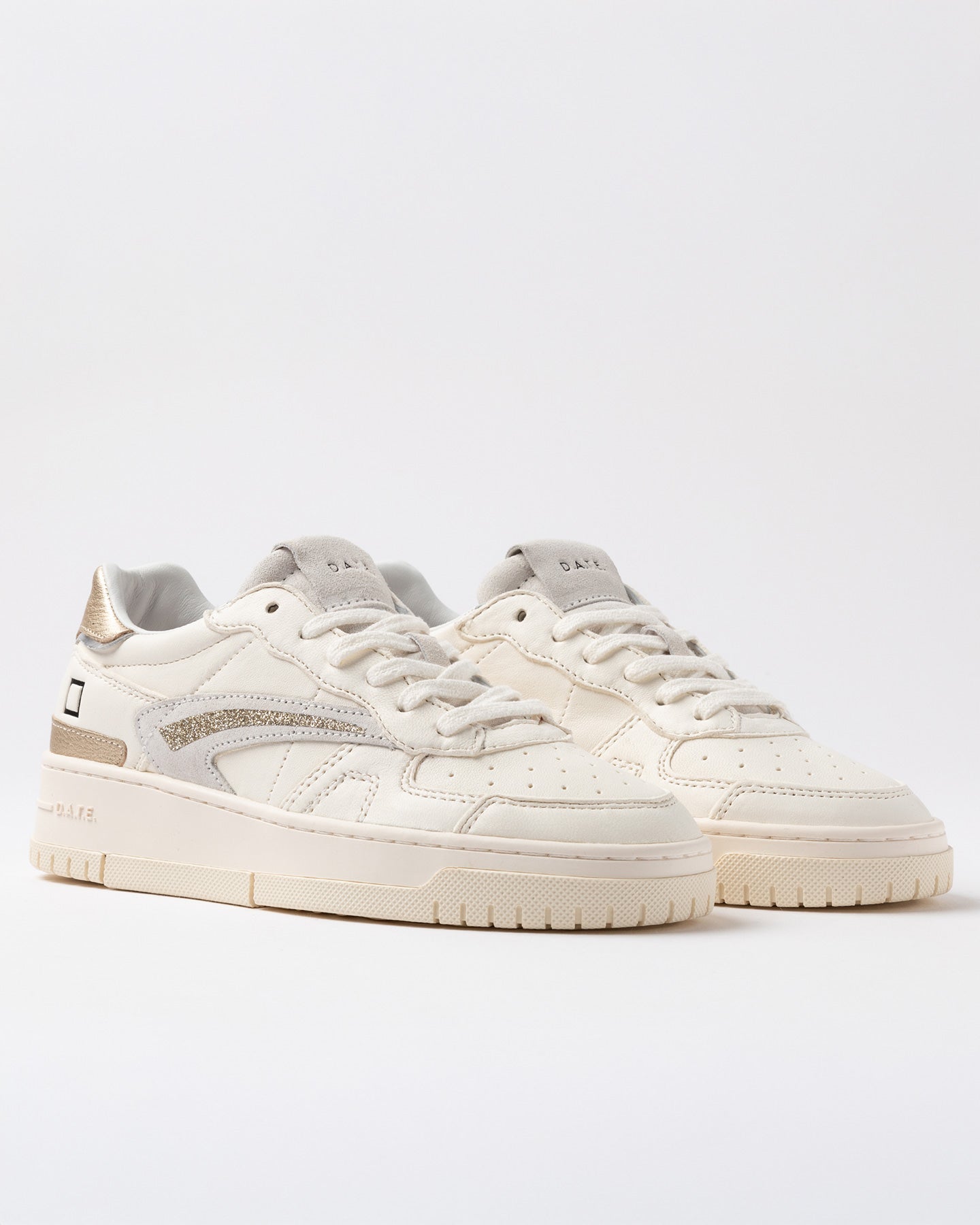 D.A.T.E. Sneakers Donna TORNEO PURE SHINY Ivory