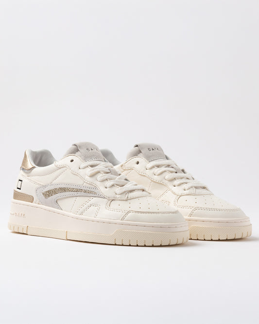 D.A.T.E. Sneakers Donna TORNEO PURE SHINY Ivory